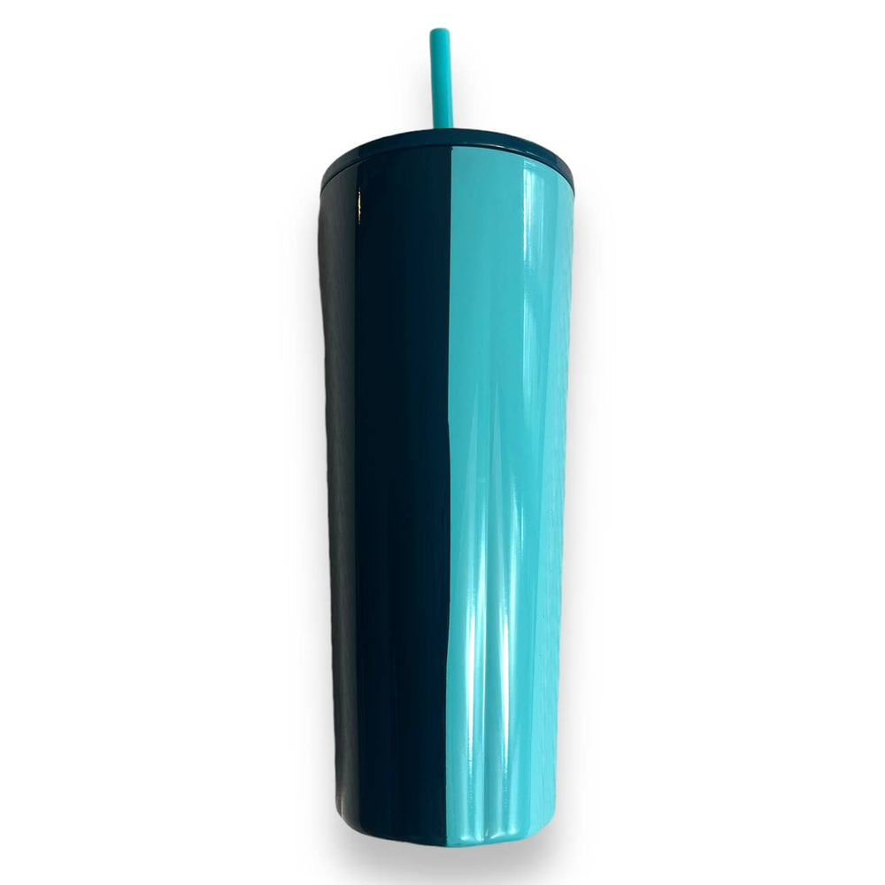 Starbucks 2023 Blue Teal 2 Tone Stainless Steel Cold Cup Venti Tumbler NEW